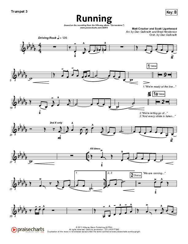 Running Trumpet 3 (Hillsong Worship)