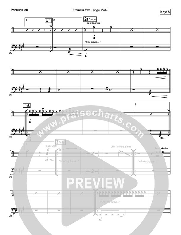 Stand In Awe Percussion (Hillsong Worship)