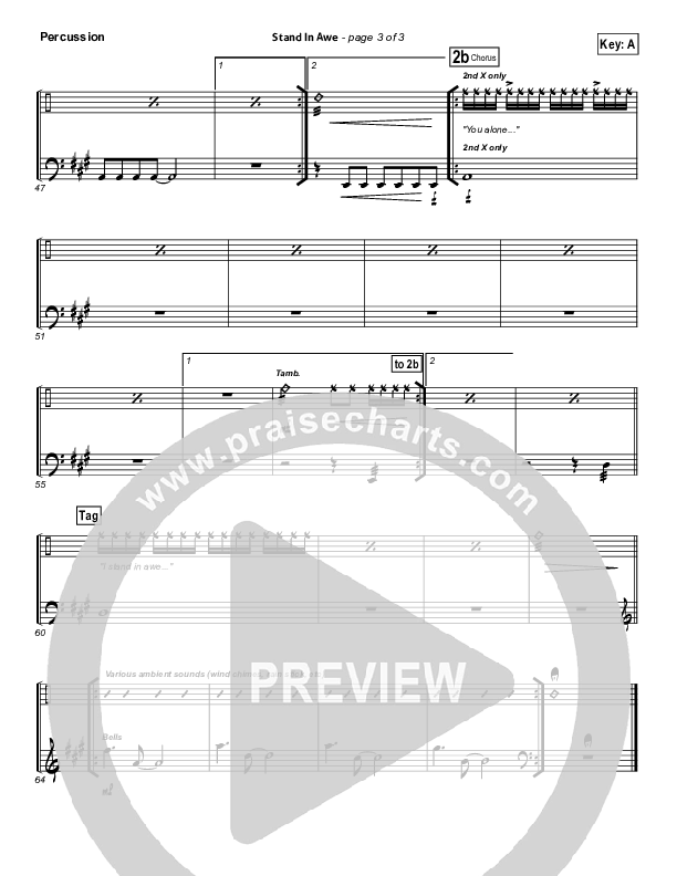 Stand In Awe Percussion (Hillsong Worship)