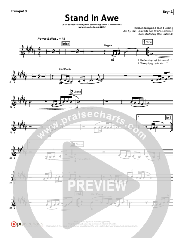 Stand In Awe Trumpet 3 (Hillsong Worship)