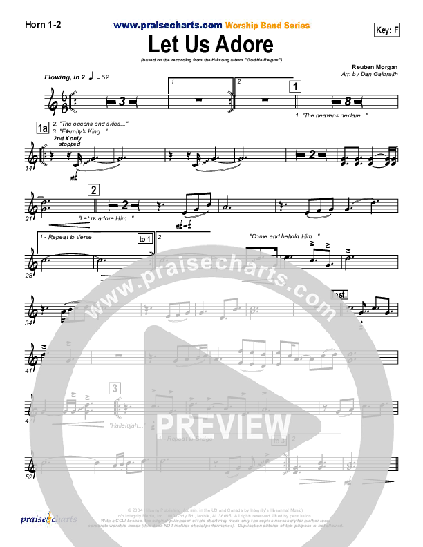 Let Us Adore French Horn 1/2 (Hillsong Worship)