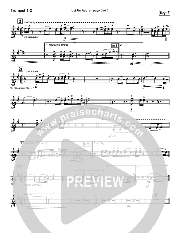 Let Us Adore Trumpet 1,2 (Hillsong Worship)