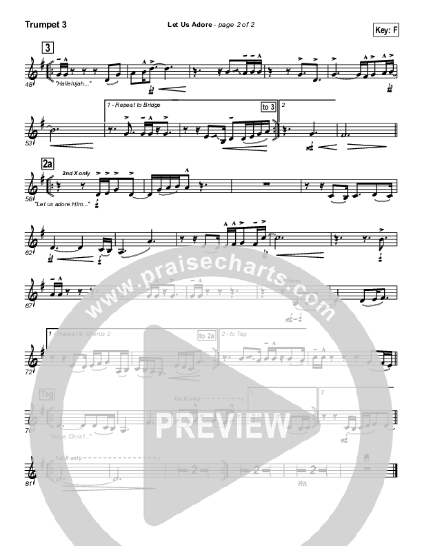 Let Us Adore Trumpet 3 (Hillsong Worship)