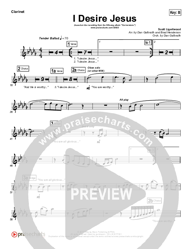 I Desire Jesus Wind Pack (Hillsong Worship)