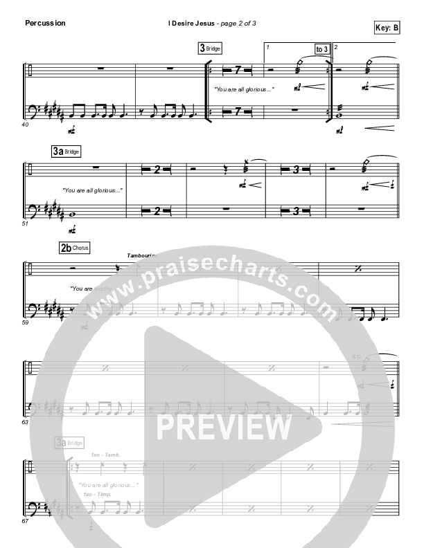 I Desire Jesus Percussion (Hillsong Worship)