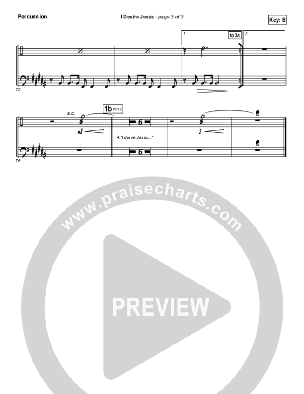 I Desire Jesus Percussion (Hillsong Worship)