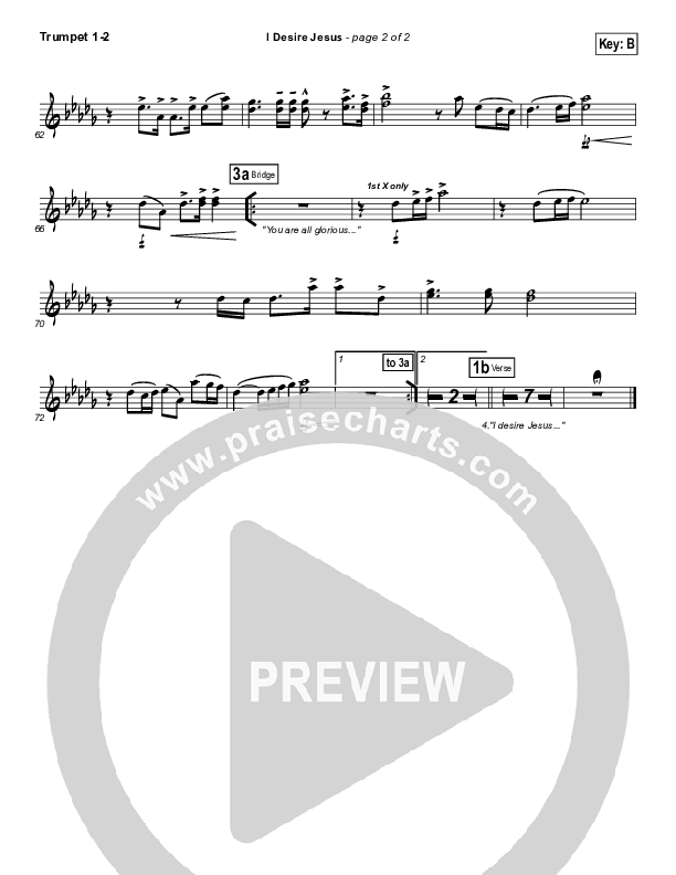 I Desire Jesus Trumpet 1,2 (Hillsong Worship)