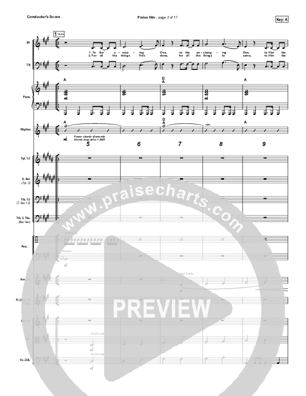 Praise Him Orchestration (Hillsong Worship)