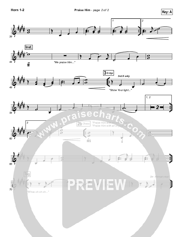 Praise Him Brass Pack (Hillsong Worship)