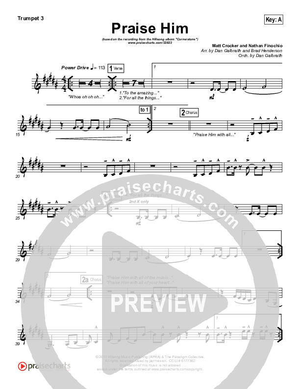 Praise Him Trumpet 3 (Hillsong Worship)