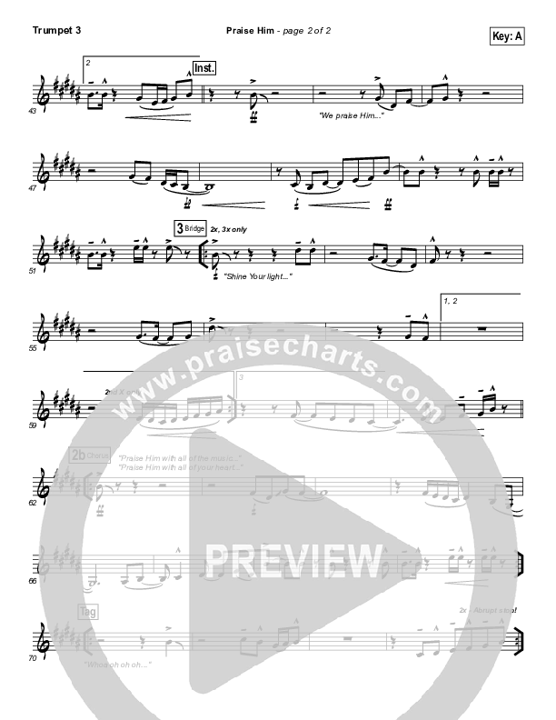 Praise Him Trumpet 3 (Hillsong Worship)