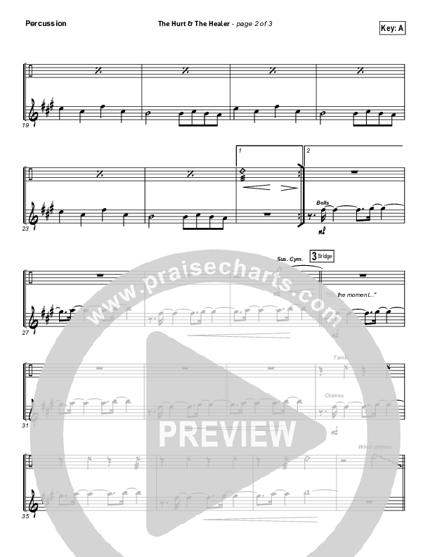 The Hurt And The Healer Percussion (MercyMe)