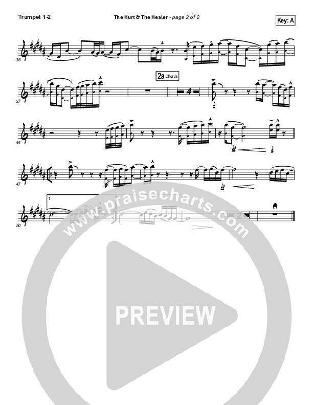 The Hurt And The Healer Trumpet 1,2 (MercyMe)