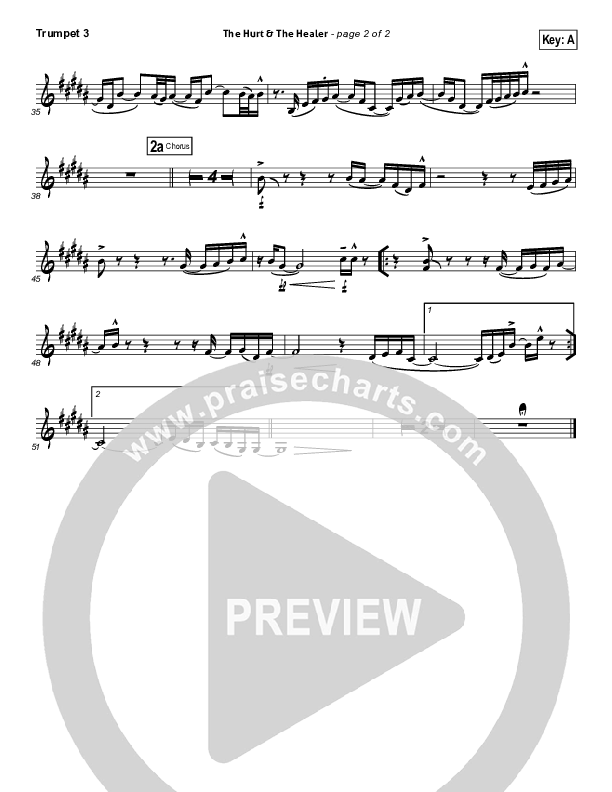 The Hurt And The Healer Trumpet 3 (MercyMe)