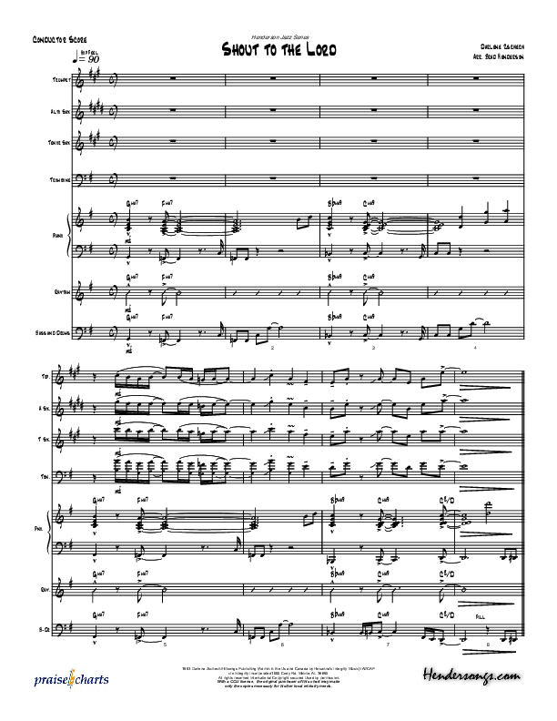 Shout To The Lord Conductor's Score (Brad Henderson)