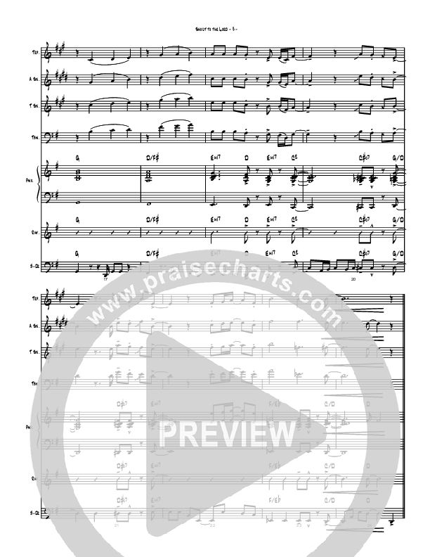 Shout To The Lord Conductor's Score (Brad Henderson)