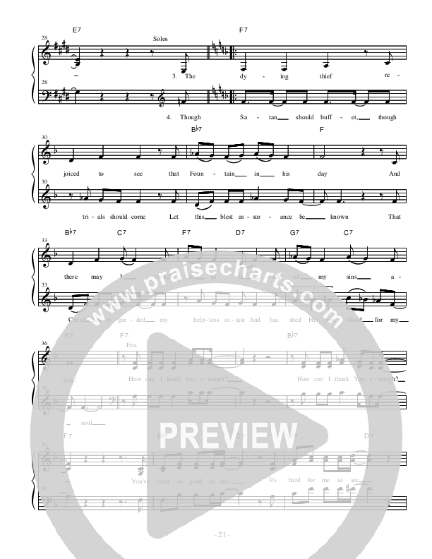 How Can I Thank You Enough Lead Sheet (Heart Of The City)