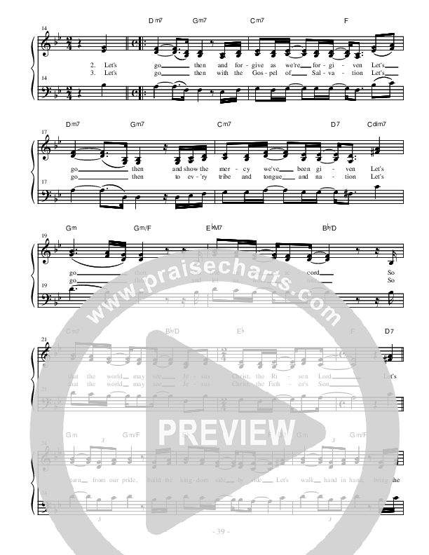 Let's Go Then Lead Sheet (Heart Of The City)