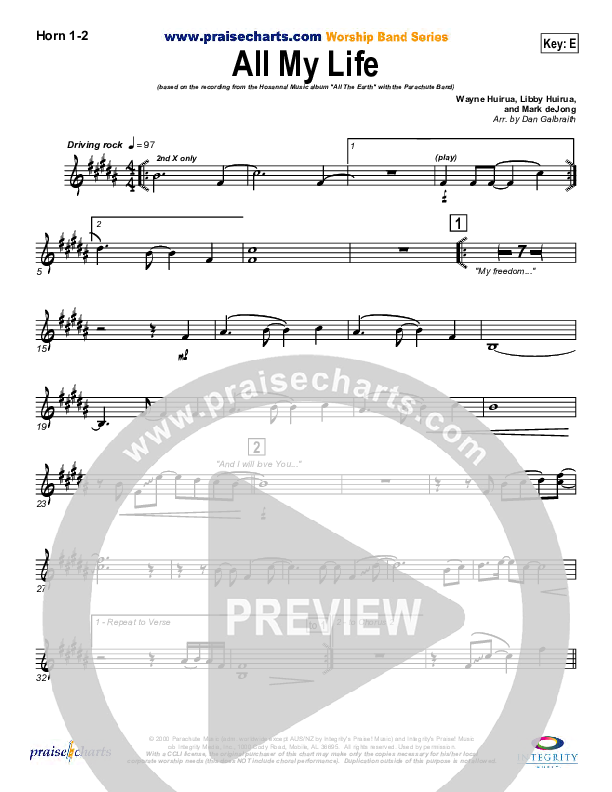 All My Life Brass Pack (Parachute Band)