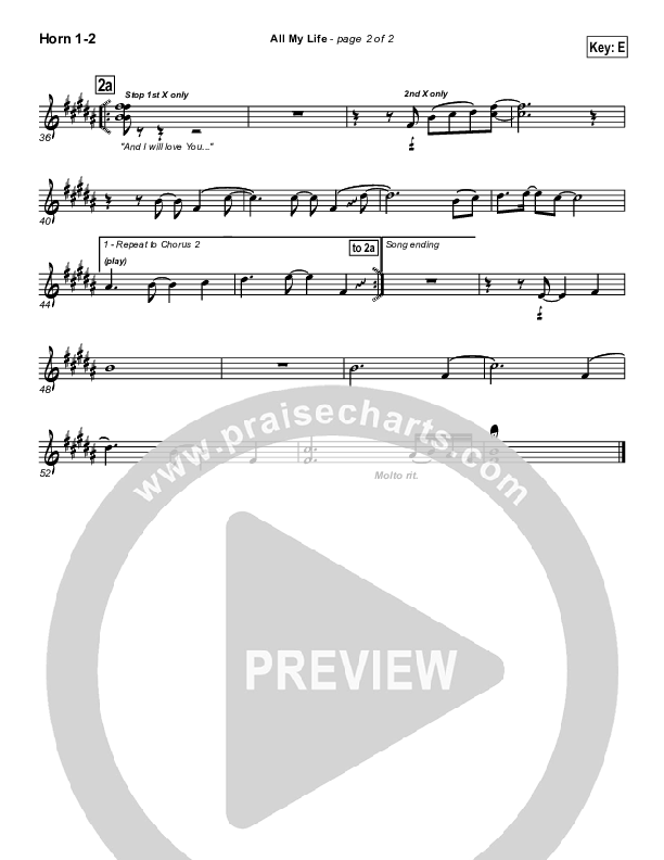 All My Life Brass Pack (Parachute Band)