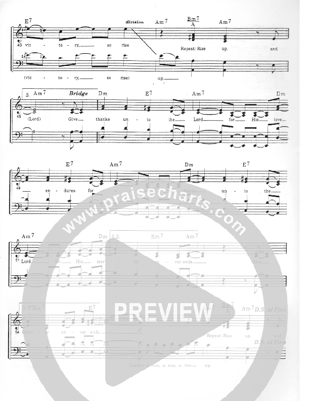 Rise Up Lead Sheet (Heart Of The City)
