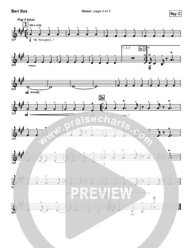 Shout Bari Sax (Parachute Band)