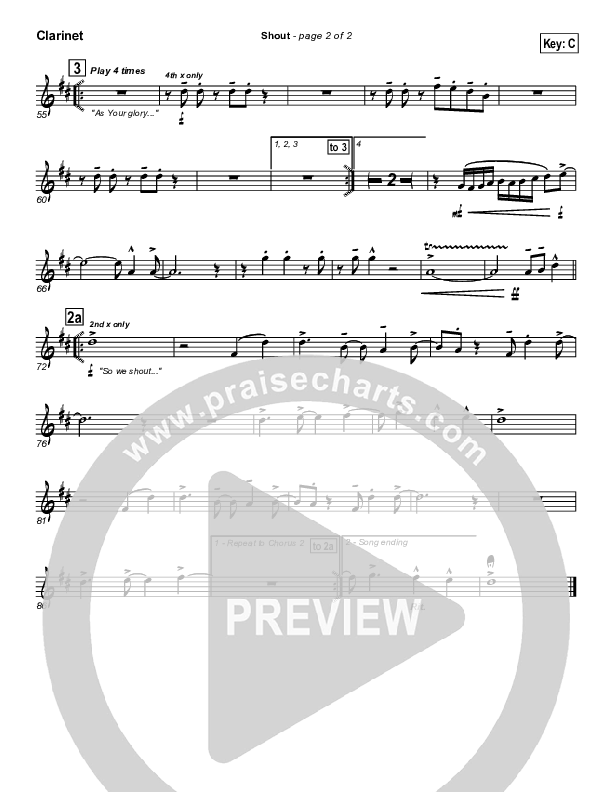 Shout Clarinet (Parachute Band)