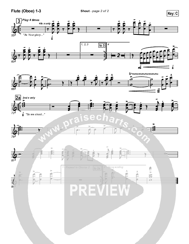 Shout Flute/Oboe 1/2/3 (Parachute Band)