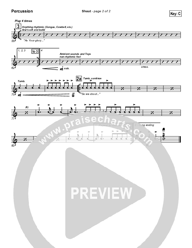 Shout Percussion (Parachute Band)