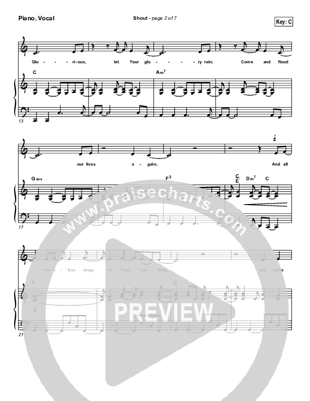 Shout Lead & Piano (Parachute Band)