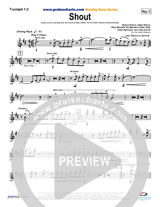 Shout Trumpet 1,2 (Parachute Band)