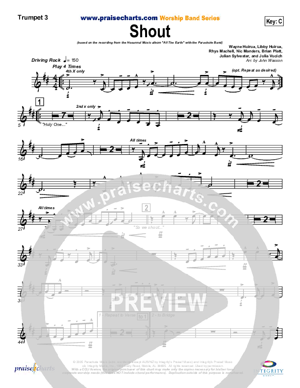 Shout Trumpet 3 (Parachute Band)