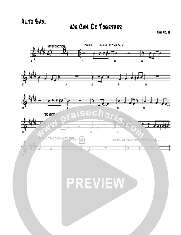 We Can Do Together Alto Sax (Heart Of The City)