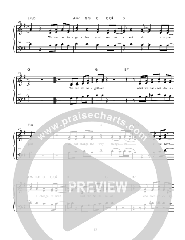We Can Do Together Lead Sheet (Heart Of The City)