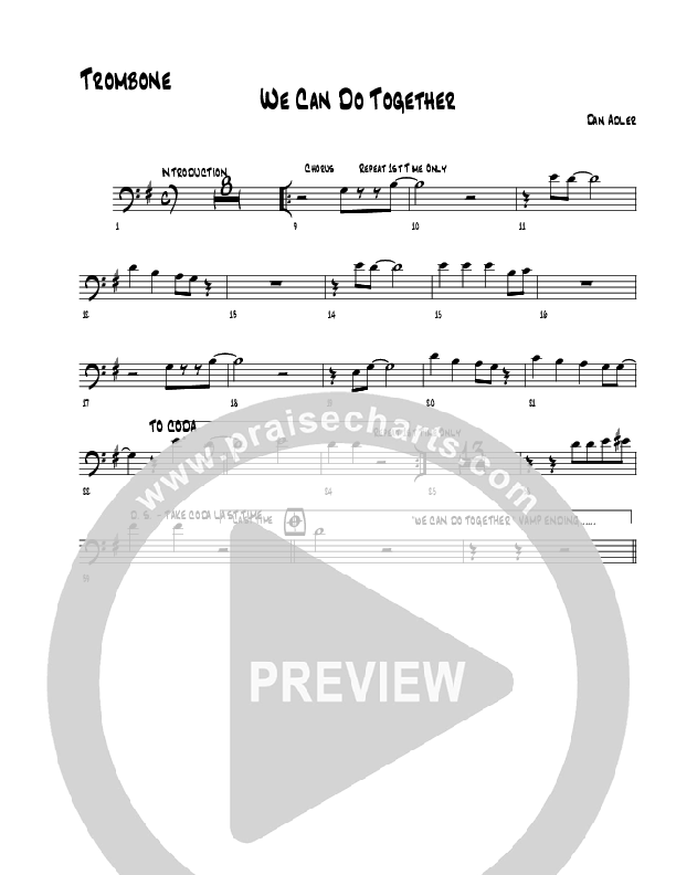 We Can Do Together Trombone (Heart Of The City)