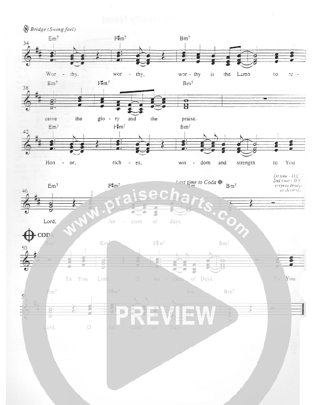 We Will Not Offer You Lead Sheet (SAT) (Heart Of The City)