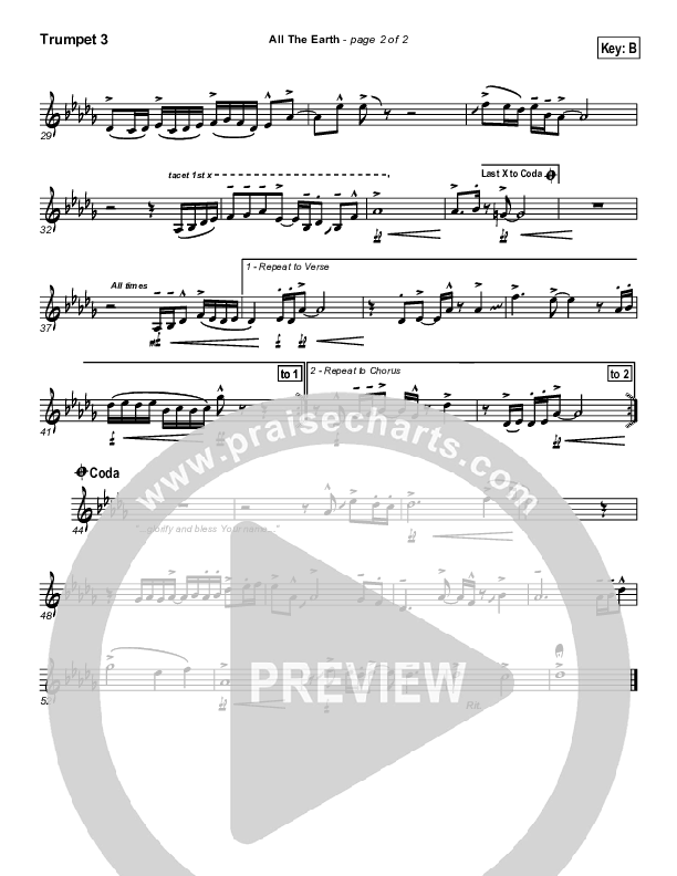 All The Earth Trumpet 3 (Parachute Band)