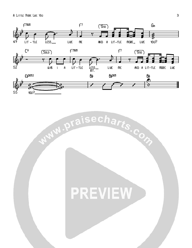 A Little More Like You Sheet Music Version (Robert Sterling)