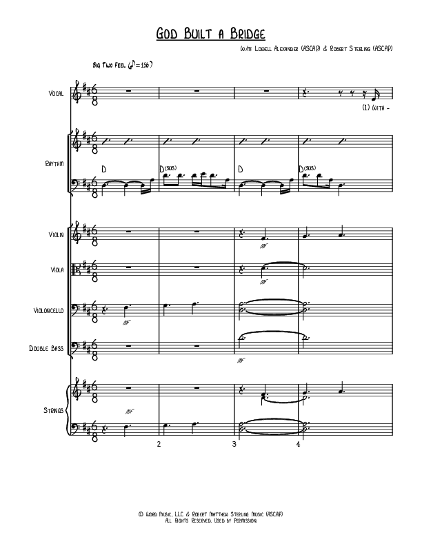 God Built A Bridge Conductor's Score (Robert Sterling)