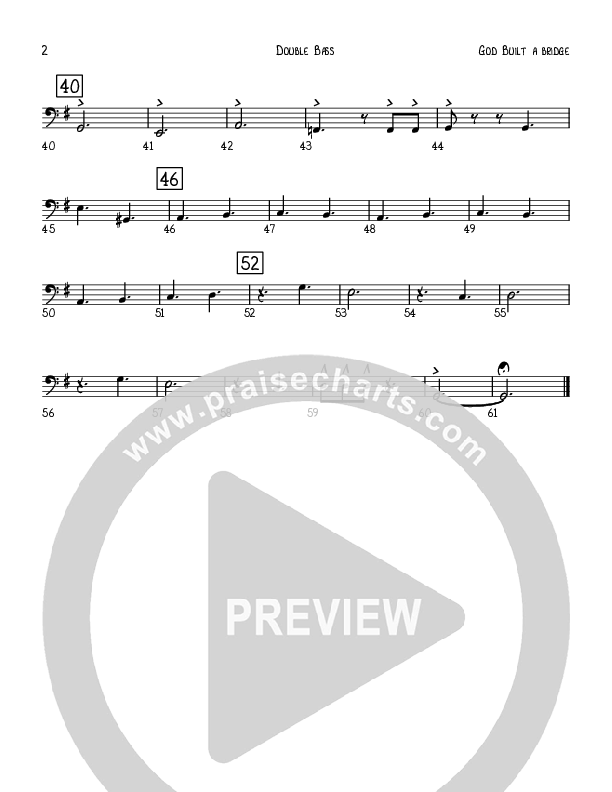 God Built A Bridge Double Bass (Robert Sterling)