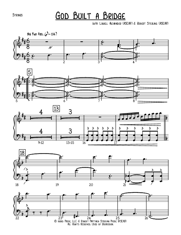 God Built A Bridge Strings (Robert Sterling)