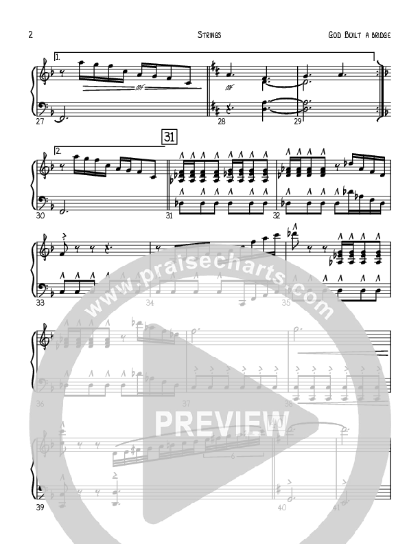 God Built A Bridge Strings (Robert Sterling)