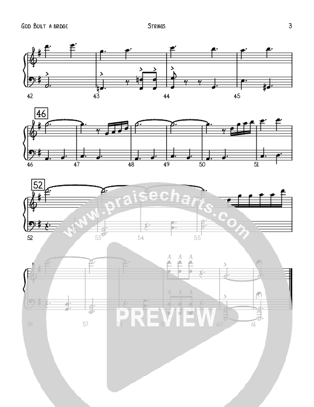 God Built A Bridge Strings (Robert Sterling)