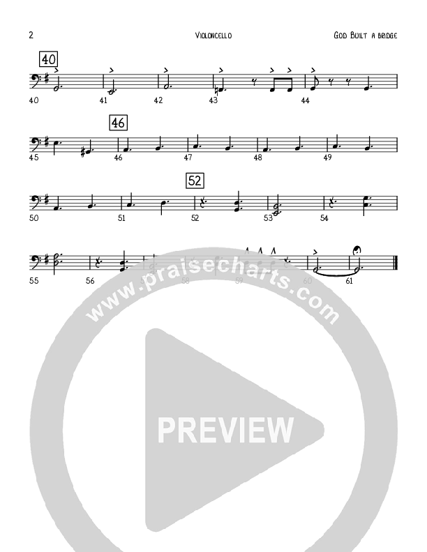 God Built A Bridge Violincello (Robert Sterling)