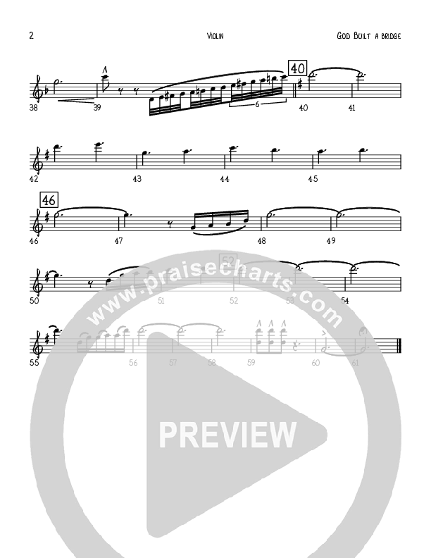 God Built A Bridge Violins (Robert Sterling)