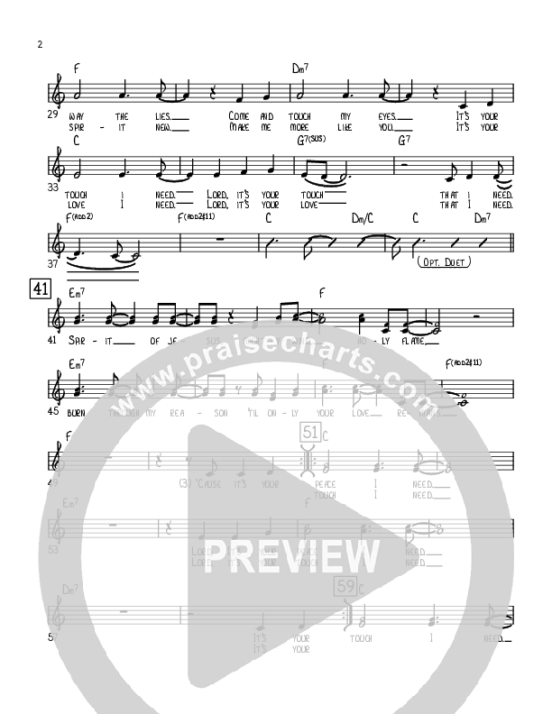 It's Your Peace I Need Lead Sheet (Robert Sterling)