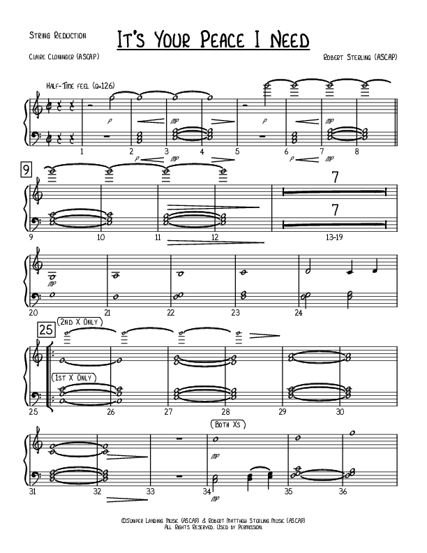 It's Your Peace I Need Synth Strings (Robert Sterling)