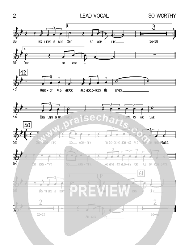 So Worthy Lead Sheet (Robert Sterling)