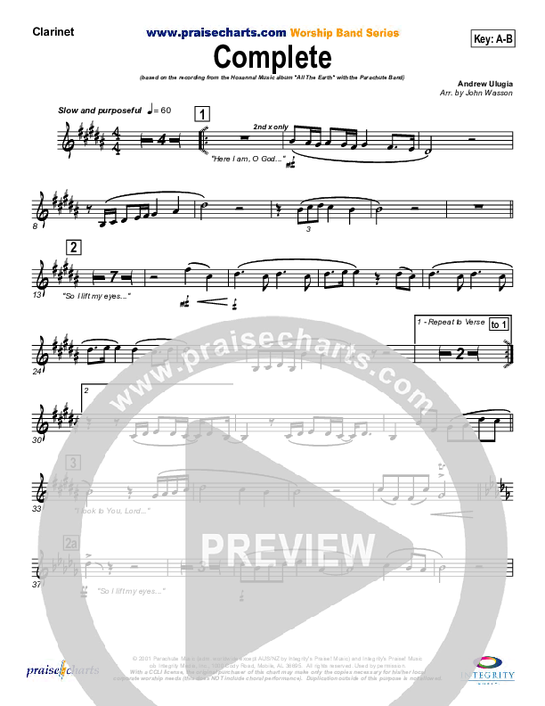 Complete Clarinet (Parachute Band)