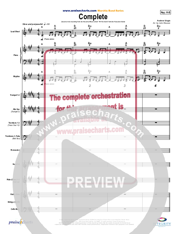 Complete Conductor's Score (Parachute Band)
